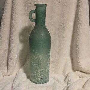 Elegant Green Glass Vase